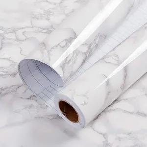 Luxury peel and stick solid removablele adhesive marble kitchen water proof wall paper