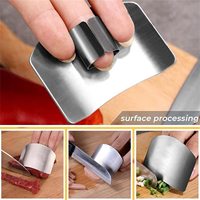 Gadgets de cuisine en acier inoxydable protège-doigts pour couper et trancher