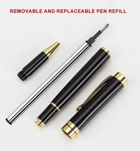 Bolígrafos de Lujo con Logotipo Impreso en Negro, para Regalo Promocional al por Mayor, Juego de Bolígrafos de Metal de 1.0 mm con Punta de Bola, Caja Personalizada con Logotipo - Product Image 4