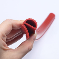 Joint d'étanchéité en silicone résistant à la chaleur en forme de E pour porte de four et fenêtre, moulé sur mesure
