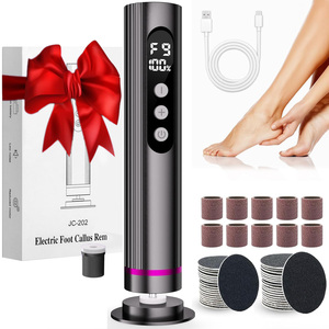 Rimuovi Calli Elettrico Professionale <span class=keywords><strong>per</strong></span> Uso Domestico con Display LCD - Strumento Manicure e <span class=keywords><strong>Pedicure</strong></span> <span class=keywords><strong>per</strong></span> la Rimozione della Pelle Morta - Lima Elettrica <span class=keywords><strong>per</strong></span> Piedi - Product Image 1