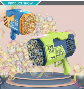Juguetes de burbujas, nueva máquina eléctrica de burbujas de jabón de 69 agujeros, pistola de burbujas eléctrica tipo bazuca - Product Image 6