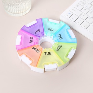 Wholesale OEM Small Portable PP Travel Organizer 7 Days Vitamin <b>Container</b> <b>for</b> <b>Tablets</b> Medicine Fish Oils Fancy Pill Box - Product Image 6
