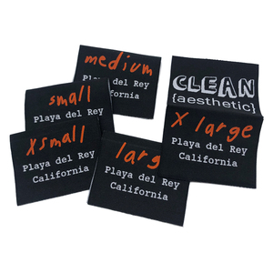Custom Logo Neck Size Woven Labels Center Fold Woven Label Tag for Clothing - Product Image 2