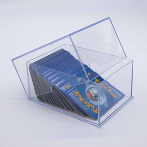 Caja Transparente para Cartas con Logotipo <span class=keywords><strong>PYP</strong></span>, a Prueba de Polvo y Humedad, para Cartas de Juego, Cartas Detalladas y Joyería - Venta al Por Mayor - Product Image 1