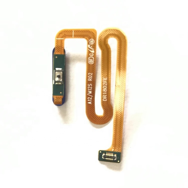 For Samsung Galaxy A12 M12S Power Button Fingerprint Sensor Home Button Black Blue White