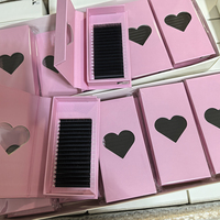 Extensions de cils en cachemire et soie de qualité supérieure en gros, fournitures, plateaux de cils individuels en velours, volume, étiquette privée, fabrication artisanale, coréen, PBT, CC