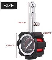 Mini manomètre analogique portable pour la pression des pneus, 0-100 psi, sans batterie, outil universel pour SUV, camping-car, voitures, camions