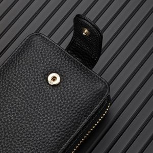 Unisex Driver's License Card Holder Zipper Coin <b>Purse</b> Large Capacity Multi-function ID Holder Access Control Credit Card PU - Product Image 4