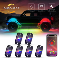 GNSOURCE Nouveau kit d'éclairage LED RGB pour le dessous de caisse 12V 54W avec télécommande pour véhicules - Voiture/Camion/Moto/Tout-terrain/SUV/UTV/ATV