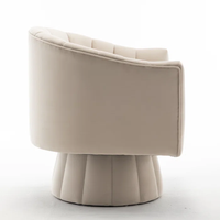 Fauteuil pivotant moderne en velours capitonné, fauteuil d'appoint, fauteuil à bras, canapé de salon pour la maison, meubles d'hôtel