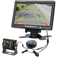 Monitor de Coche AHD de 7 Pulgadas de Alta Definición OEM/ODM, Pantalla de Cámara de Reversa Universal de 12v/24v, Ajuste Estándar para Coches y Camiones
