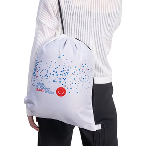 Borsa regalo in poliestere portatile con coulisse, - Product Image 6