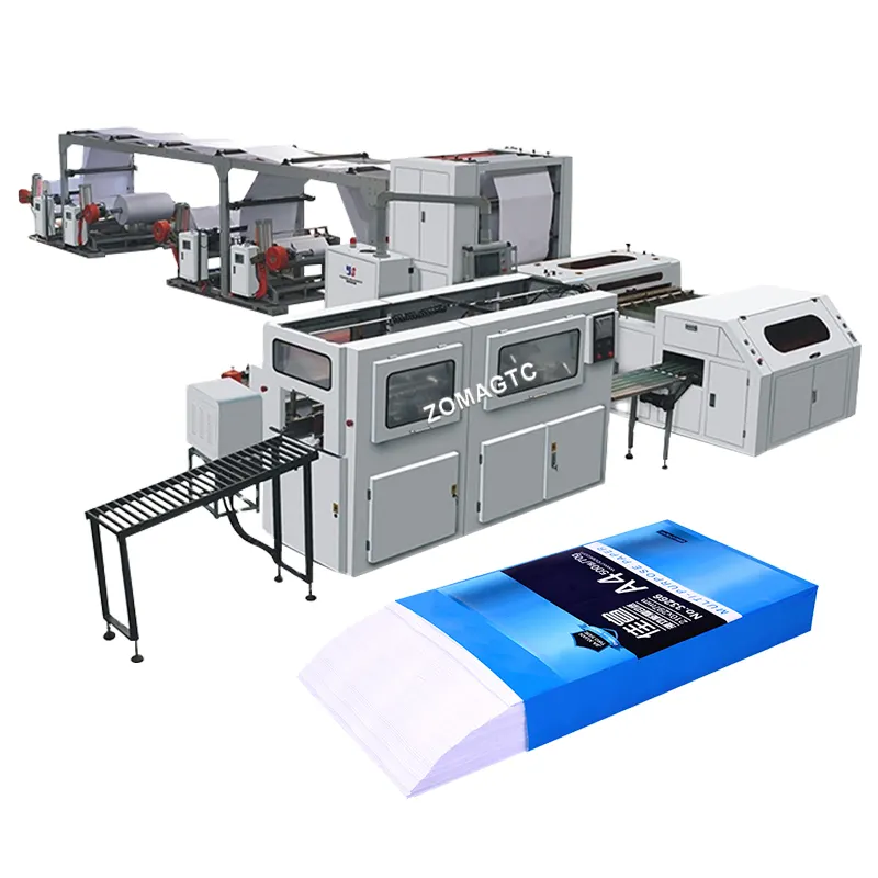 Línea de producción de papel de tamaño A4 automática Máquina de corte y embalaje de hojas de papel Máquina de corte y embalaje de papel A4