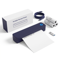 Printer Thermal Portabel A4 Grosir USB 203/304DPI 210-216mm Printer Nirkabel Tanpa Tinta untuk Dokumen