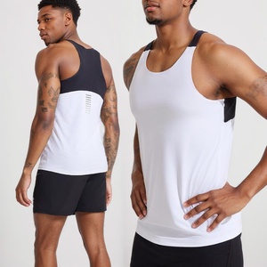 Printed Summer Breathable Sports Running Training Tank Top for <b>Men</b> Sublimation Blank Athletic Wear Sleeveless Muscle Shirts - Product Image 5