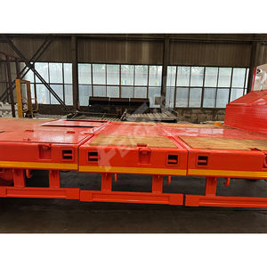 <span class=keywords><strong>6</strong></span> essieux 40ft 60ft transport 30-100 <span class=keywords><strong>tonnes</strong></span> pompable 16m équipement lourd <span class=keywords><strong>remorque</strong></span> à plat lowbed - Product Image 5