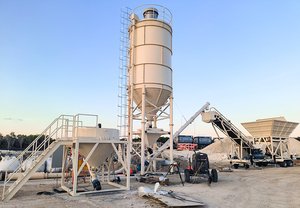 40 60m3/h hoàn toàn tự động di động di động sẵn sàng khô trộn bê tông trạm trộn hệ thống nhà máy sản xuất thiết bị - Product Image 3