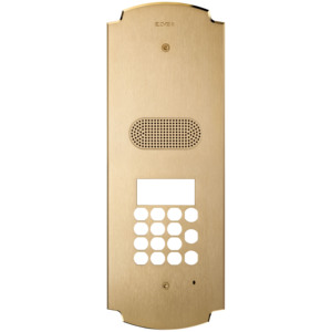 Placca Patavium 2F+ Audio Tastiera Ottone 34.2x12.4x6.6 <b>Door</b> <b>Plate</b> - Product Image 1