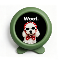 Badge électronique Beambox pour petit chien, collier personnalisé avec affichage numérique LED, tenue de vacances, application Android