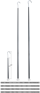 48cm/52.5cm/168cm/176cm 1 sezione Gaff da <span class=keywords><strong>pesca</strong></span> resistente con gancio grande - Product Image 4
