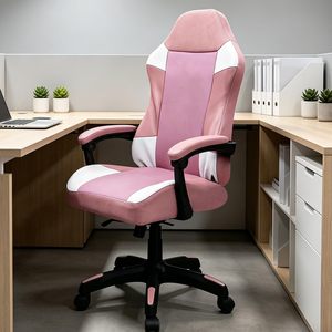 <span class=keywords><strong>Chaise</strong></span> de jeu ergonomique en tissu mesh <span class=keywords><strong>rose</strong></span> ODM OEM pour <span class=keywords><strong>bureau</strong></span>, <span class=keywords><strong>chaise</strong></span> d'ordinateur PC à hauteur réglable - Product Image 1