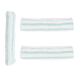 高品质拖把头兼容Leifheit洗窗器M超吸水毛巾易防尘可重复使用拖把垫
