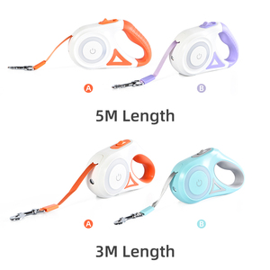 Tianyuan ไฟฉาย LED หลายสีสำหรับสัตว์เลี้ยง, ไฟหยุดยาว5เมตรสายจูงสุนัขสัตว์เลี้ยง - Product Image 5
