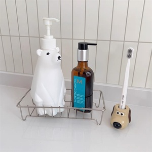 Punch-free Minimalist Ins Wind Zinc Alloy <b>Corner</b> Mounted Drainage Storage Rack for Bathroom Lotion Bottle and Shower Gel - Product Image 3