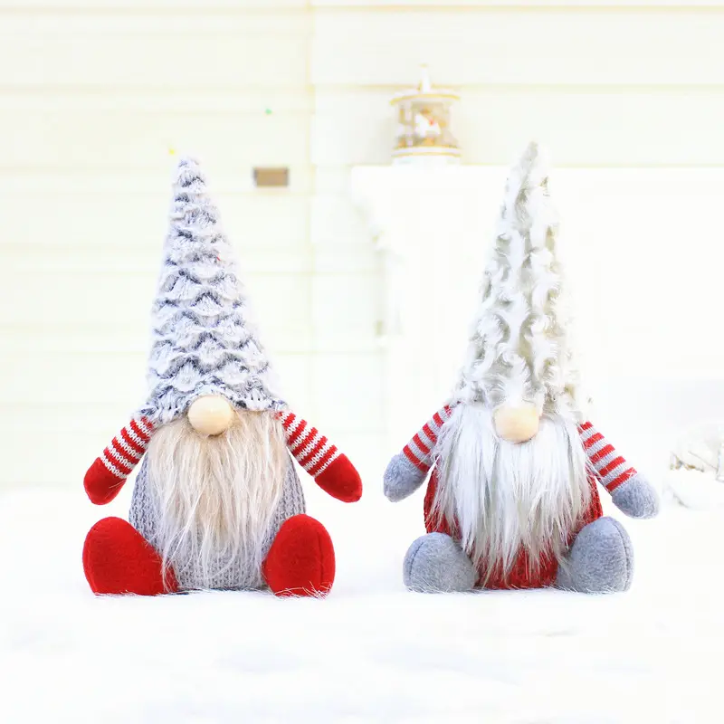 2023 nuovo ornamento di buon natale peluche Babbo Natale renna decorazioni natalizie per casa anno nuovo regalo fatto a mano artigianato