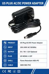 อะแดปเตอร์แปลงไฟ 12V 1A แบบ US AC DC พร้อมปลั๊ก DC 5.5*2.1 มม. สำหรับอุปกรณ์อิเล็กทรอนิกส์ LED - Product Image 3