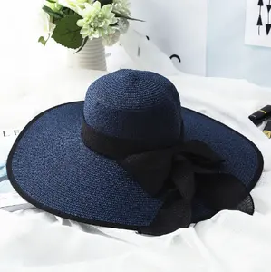 Sombreros De Paja, pare-soleil pliant, multicolore, à la mode, pour femme, chapeau d'été
