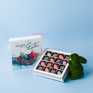 Boîte <span class=keywords><strong>de</strong></span> <span class=keywords><strong>chocolat</strong></span> <span class=keywords><strong>de</strong></span> Pâques lapin mignon couleur personnalisée coffrets cadeaux <span class=keywords><strong>de</strong></span> chocolats <span class=keywords><strong>maison</strong></span> avec gaufrage et stratification mate - Product Image 1