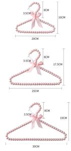 衣料品店用品 ペット犬猫用ハンガー＆ラック プラスチック製ビーズパールボウ キッズ服ハンガー - Product Image 6