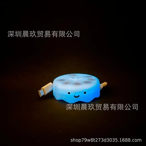 Retractable Cable Winder <b>Round</b> Plastic Storage <b>Box</b> Portable Five Layers For Earphone Electric Wire Living Room Use - Product Image 2