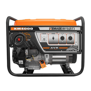 เครื่องกำเนิดไฟฟ้าเบนซิน Kemage Km4000 3kW 220V เฟสเดียว พร้อมสตาร์ทไฟฟ้า ระบบควบคุมแรงดันไฟฟ้า AVR แบบพกพาสำหรับใช้ในบ้าน - Product Image 5