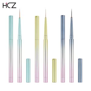 New Design Adjustable-Hair 0-20mm DIY Length Gradient Anti-acetone Acrylic Handle Fine Line Drawing Pens Nail Liner Brush - Product Image 1