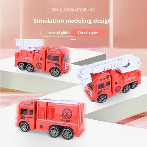 <span class=keywords><strong>Camion</strong></span> de pompiers, <span class=keywords><strong>camion</strong></span> d'assainissement, jouet en plastique à inertie pour enfants TikTok, modèle à l'échelle 1/5, durable, à tirer en arrière, pour garçons - Product Image 2
