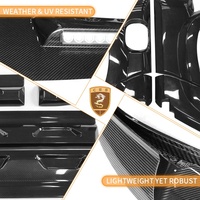 Pour Land Rover Defender 110 Kit de carrosserie en Fiber de carbone sèche Style KN lèvre avant Canards roue sourcils garde-boue évents capot moteur