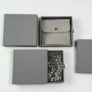 Custom Small Velvet Microfiber Envelope Jewelry Bag and <b>Box</b> with Embossed Logo 8*8cm for Bracelet and <b>Earring</b> Display - Product Image 5