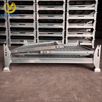 Cage à palettes pliable en treillis métallique galvanisé EASYLINK, certifiée CE et ISO9001, capacité de charge de 1500 kg, OEM/ODM
