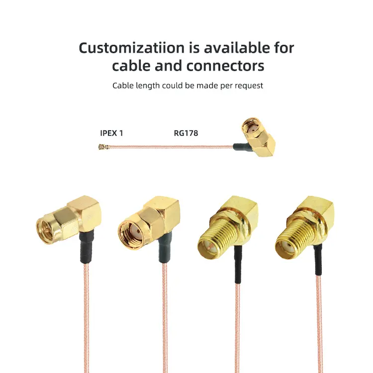 Ufl sa coax केबल स्मा महिला को यू. fl ipx rg316 rf केबल rg316 rf केबल rf केबल rg316 rf केबल