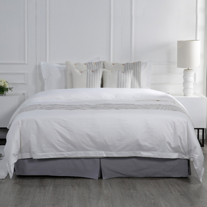 Luxuriöses 100% Baumwoll-Satin Bettwäsche-Set in Kingsize, Hotelqualität, Weiß - Product Image 2