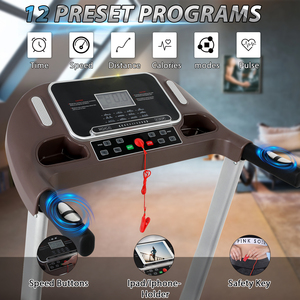 <span class=keywords><strong>Tapis</strong></span> <span class=keywords><strong>Roulant</strong></span> Elettrico Pieghevole Compatto con Inclinazione, Disponibile in Magazzino in Francia, Velocità 1-14km/h, Motore da 2HP - Product Image 3