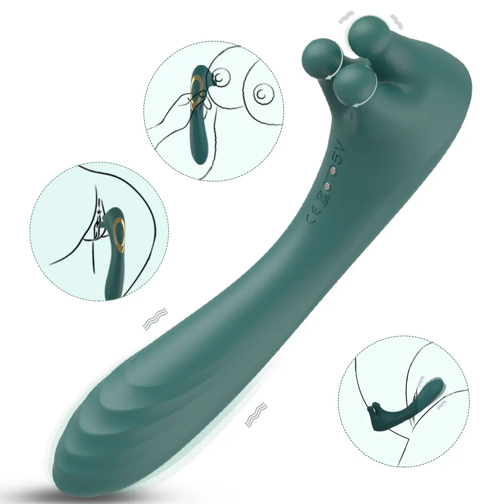 Bacchetta magica impermeabile massaggio del clitoride del seno giocattoli del sesso vibratore del punto g massaggiatore fitness a vibrazione