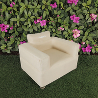 Canapé gonflable moderne à pompe électrique intégrée pliable pour le salon, le camping et la plage.