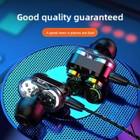 Nuevos Auriculares Intrauditivos con Cable Populares, Bobinas Dinámicas Dobles, Altavoces Dobles, Auriculares para Teléfono Inteligente, Ajuste con Cable
