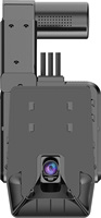 Richmor Caméra embarquée 4G avec 3 caméras 3CH 1080P HD pour voiture, IA ADAS DSM BSD en option