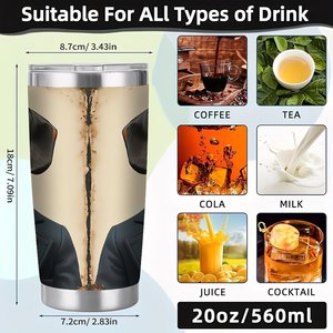 Foodie Community Tasse isotherme <span class=keywords><strong>gourmet</strong></span> 20oz avec double paroi argentée - Product Image 6