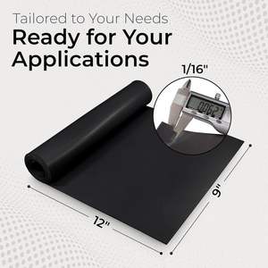 60A Durometreli Neopren Kauçuk Levha 1/<span class=keywords><strong>16</strong></span>" X 9" X 12" Mat Conta Yağ/Benzine Dayanıklı -30 195F GUIZHIYUAN Model 01 - Product Image 5